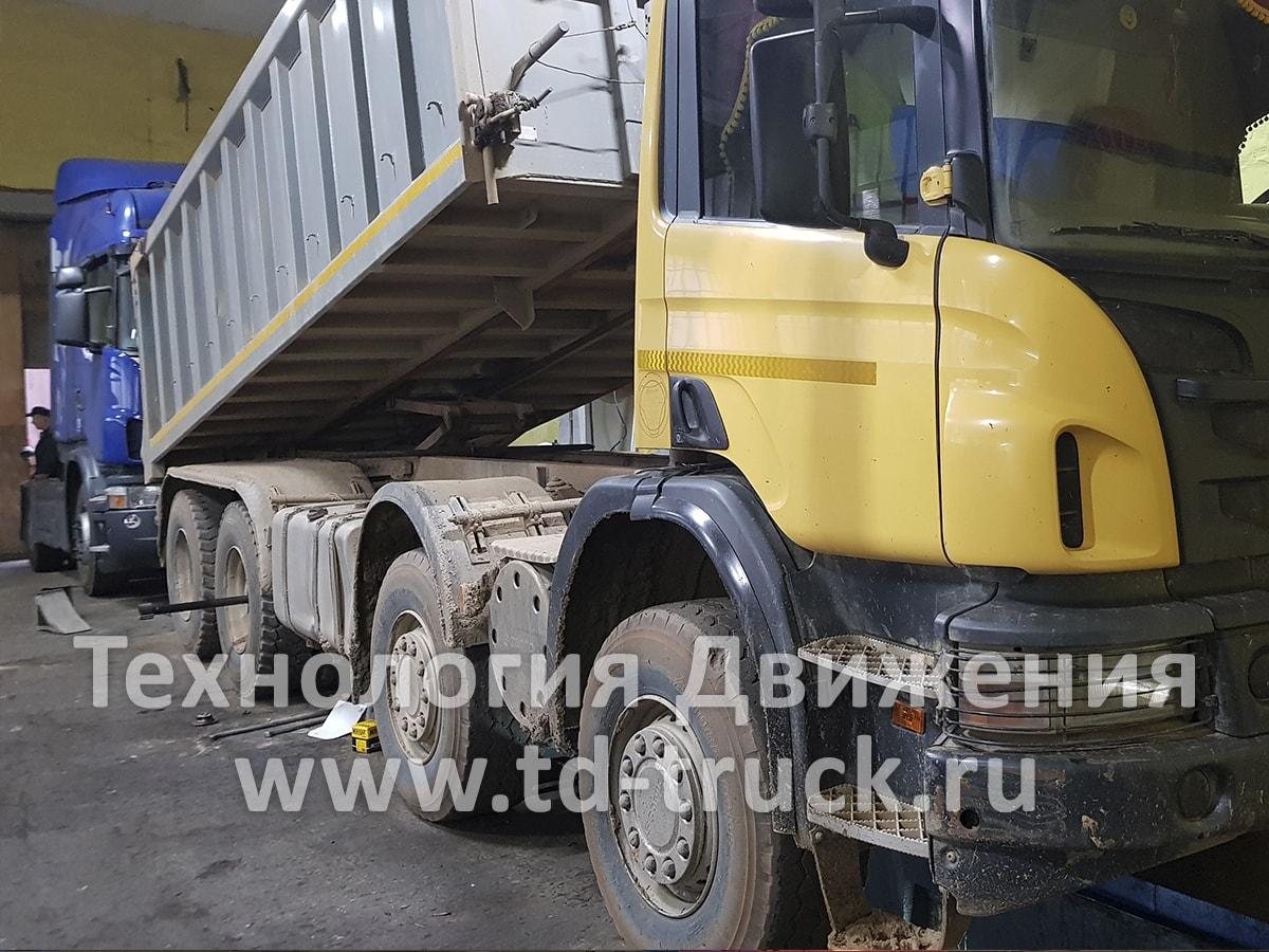 Обслуживание самосвала Scania